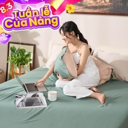 Bộ ga chun micro satin Amando Cozy 3 chi tiết