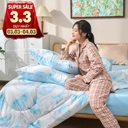 Bộ ga chun sợi gỗ thiên nhiên tencel Amando Aleena 5 chi tiết