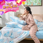 Bộ ga chun sợi gỗ thiên nhiên tencel Amando Aleena 5 chi tiết