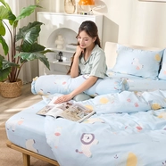 Bộ Ga chun sợi gỗ thiên nhiên Amando Aleena 4 chi tiết