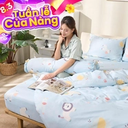 Bộ ga chun sợi gỗ thiên nhiên tencel Amando Aleena 4 chi tiết