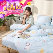 Bộ ga chun sợi gỗ thiên nhiên tencel Amando Aleena 4 chi tiết