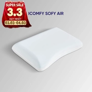 Gối foam iComfy Sofy Air công nghệ Aero Memory Foam độc quyền (BST Ngủ Mát)