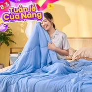 Chăn Amando Ice silk làm mát mỏng nhẹ (BST Ngủ Mát)