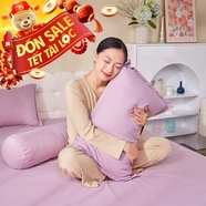 Bộ chăn ga chun Amando Rina 5 chi tiết thông thoáng, mềm mại