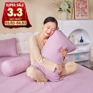 Bộ chăn ga chun Amando Rina 5 chi tiết thông thoáng, mềm mại