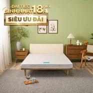 Nệm bông ép cao cấp Wonjun Pure Premium nâng đỡ vững chắc dày 12cm gấp 2