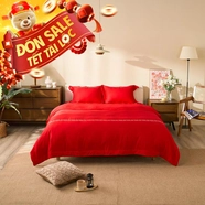 Bộ chăn ga Amando Love ấm áp, sang trọng