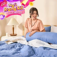 Bộ ga chun tencel Amando Celia 5 chi tiết màu trơn tinh tế
