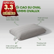 Gối cao su thiên nhiên Gummi Ovalux