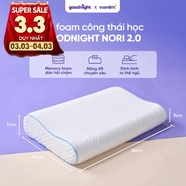 Gối foam công thái học cao cấp Goodnight Nori 2.0
