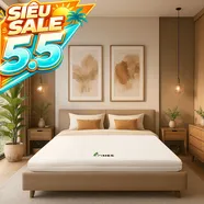 Nệm cao su Gummi 7zones nhập khẩu dày 12cm