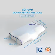Gối foam Doona Restful công thái học giảm đau cổ vai gáy