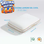 Gối memory foam Doona L'amore cool gel mát lạnh