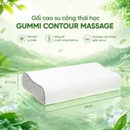 Gối cao su Gummi Contour giảm nhức mỏi, massage cổ vai gáy