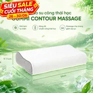Gối cao su Gummi Contour giảm nhức mỏi, massage cổ vai gáy