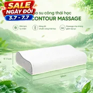 Gối cao su Gummi Contour giảm nhức mỏi, massage cổ vai gáy