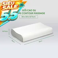Gối cao su Gummi Contour giảm nhức mỏi, massage cổ vai gáy