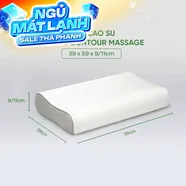 Gối cao su Gummi Contour giảm nhức mỏi, massage cổ vai gáy