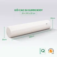 Gối ôm Cao su Gummi Body 100% thiên nhiên thoáng mát