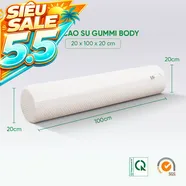 Gối ôm Cao su Gummi Body 100% thiên nhiên thoáng mát
