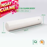 Gối ôm Cao su Gummi Body 100% thiên nhiên thoáng mát