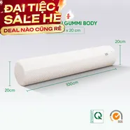 Gối ôm Cao su Gummi Body 100% thiên nhiên thoáng mát
