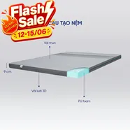 (Hàng xả tồn) Nệm foam Goodnight Osaka