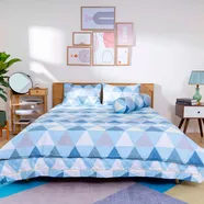 Bộ chăn ga phủ cotton Amando Dream 5 chi tiết