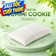 Gối cao su Gummi Cookie 100% thiên nhiên nâng đỡ, giảm căng cơ