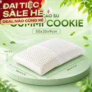 Gối cao su Gummi Cookie 100% thiên nhiên nâng đỡ, giảm căng cơ