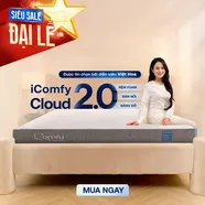 Nệm foam Comfy Cloud 2.0 siêu đàn hồi dày 15cm