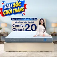 Nệm foam Comfy Cloud 2.0 siêu đàn hồi dày 15cm