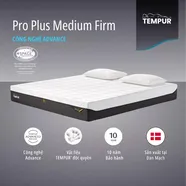 (Phiên bản giới hạn) Nệm Foam Tempur Pro Plus Medium Firm tương thích toàn diện dày 25cm