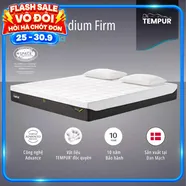 (Nhập Khẩu Đan Mạch) Nệm Foam Tempur Pro Plus Medium Firm tương thích toàn diện dày 25cm
