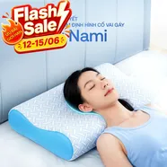 [BST Ngủ mát] Gối foam Comfy Nami ngủ nhanh mây tuyết, định hình cổ vai gáy
