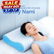 [BST Ngủ mát] Gối foam Comfy Nami ngủ nhanh mây tuyết, định hình cổ vai gáy