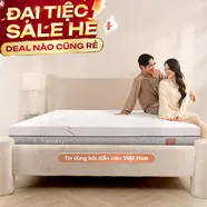 Nệm foam làm mát, kháng khuẩn nâng đỡ 5 vùng Comfy Lux 1.0