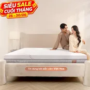 Nệm foam làm mát, kháng khuẩn nâng đỡ 5 vùng Comfy Lux 1.0