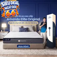 Nệm lò xo Amando Elite Original túi độc lập tiêu chuẩn khách sạn 5 sao dày 23cm