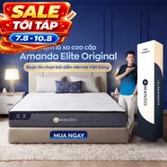 Nệm lò xo Amando Elite Original túi độc lập tiêu chuẩn khách sạn 5 sao dày 23cm