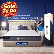 Nệm lò xo Amando Elite Original túi độc lập tiêu chuẩn khách sạn 5 sao dày 23cm