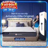 Nệm lò xo Amando Elite Original túi độc lập tiêu chuẩn khách sạn 5 sao dày 23cm