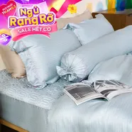 Bộ chăn ga chun chần Lụa Tencel cao cấp Amando Élan 5 chi tiết TC004