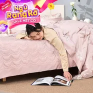 Bộ chăn ga phủ sợi gỗ thiên nhiên Amando Jamila 5 chi tiết LC003