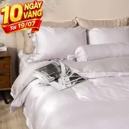 Bộ chăn ga chun chần lụa tencel cao cấp Amando Élan 5 chi tiết (TC001 và TC005)