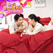 Bộ Chăn ga cưới lụa tencel cao cấp Amando Soulmate 7 chi tiết màu Đỏ