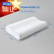 Gối foam Goodnight Nori 1.0 lượn sóng nâng đỡ cổ vai gáy