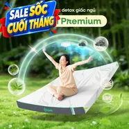 Nệm cao su thiên nhiên Gummi Premium detox giấc ngủ