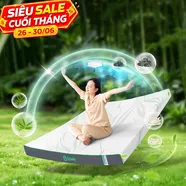 Nệm cao su thiên nhiên Gummi Premium detox giấc ngủ